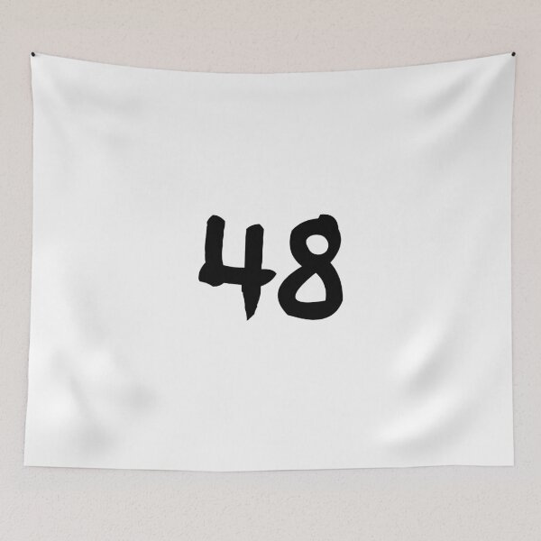Item preview, 48, forty-eight, black, ninja designed and sold by Numbers-Art.