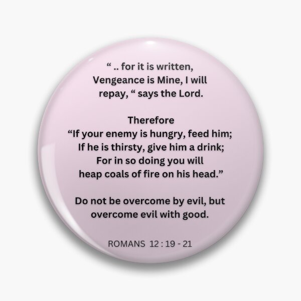 Item preview, ROMANS  12 : 19 - 21 . Bible verse . NKJV . designed and sold by Holy-Scripture.