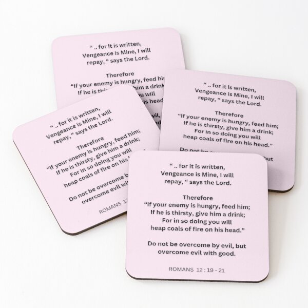 Item preview, ROMANS  12 : 19 - 21 . Bible verse . NKJV . designed and sold by Holy-Scripture.