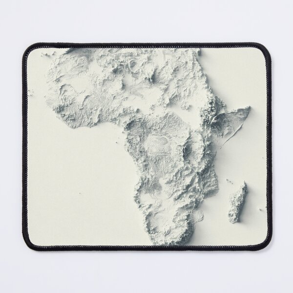 Item preview, Africa Shaded Relief 3D Map digitally-rendered designed and sold by ThinkAboutMaps.