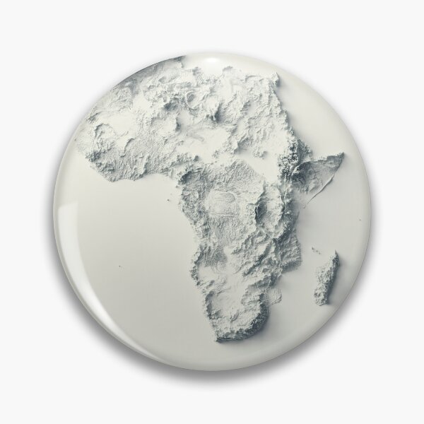Item preview, Africa Shaded Relief 3D Map digitally-rendered designed and sold by ThinkAboutMaps.
