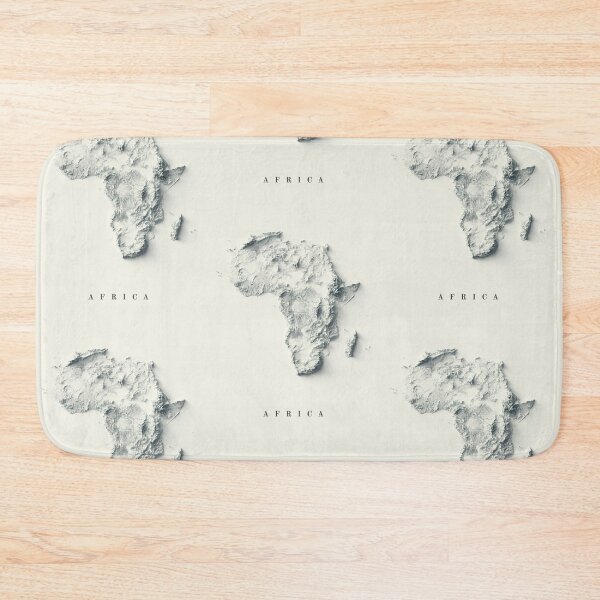 Item preview, Africa Shaded Relief 3D Map digitally-rendered designed and sold by ThinkAboutMaps.