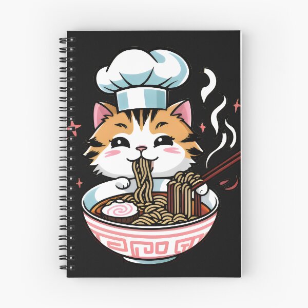 Item preview, kawaii cat ramen designed and sold by GogoGrove.