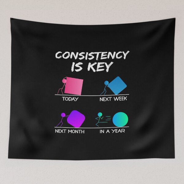 Item preview, Consistent Mindset Motivational Consistency Consistent Brain designed and sold by farhanhafeez.