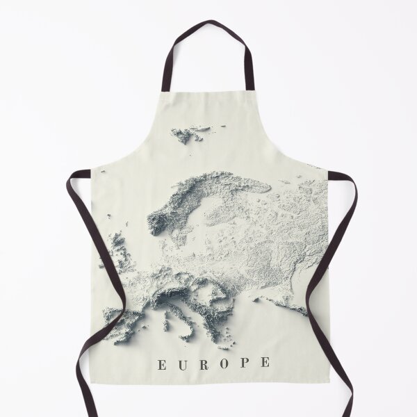 Item preview, Europe Shaded Relief Map 3D digitally-rendered designed and sold by ThinkAboutMaps.