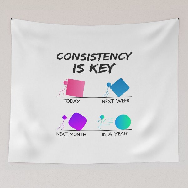 Item preview, Consistent Mindset Motivational Consistency Consistent Brain designed and sold by farhanhafeez.