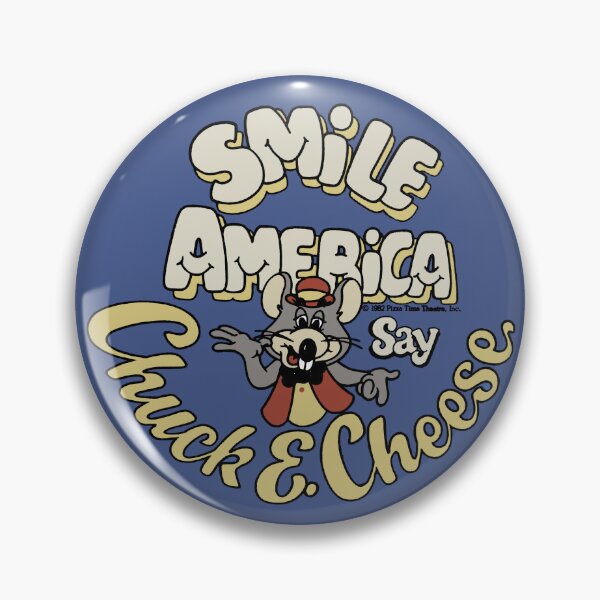 Item preview, Pizza Time Theatre "SMILE AMERICA" (MUTED) Pin + More designed and sold by Mister-Macabre.