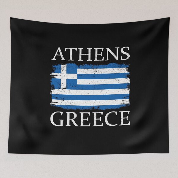 Item preview, Athens Greece Flag Greece Tourist Capital Greece Athens Tourist designed and sold by farhanhafeez.