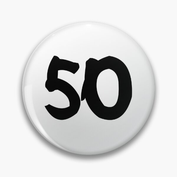 Item preview, 50, fifty, black, ninja designed and sold by Numbers-Art.