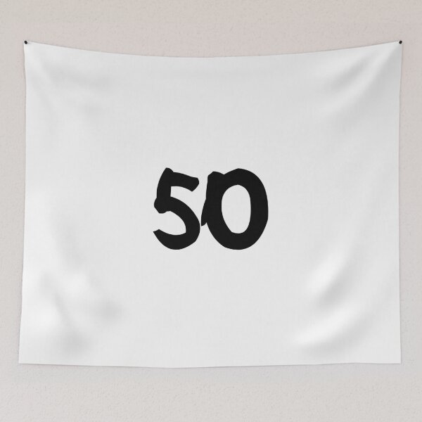 Item preview, 50, fifty, black, ninja designed and sold by Numbers-Art.