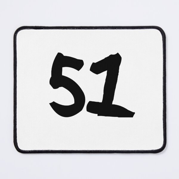 Item preview, 51, fifty-one, black, ninja designed and sold by Numbers-Art.