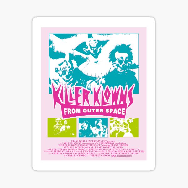 Killer Klowns !!! Sticker