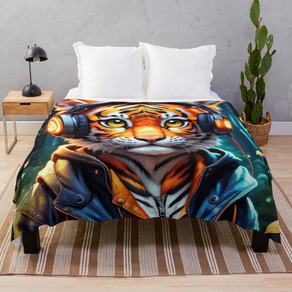 Artikelvorschau, Tiger mit Kopfhörern entworfen und verkauft von Jbl55.