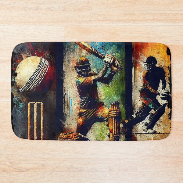 Item preview, Vibrant Cricket Encounter Ball Wickets Batsman designed and sold by SportsT-Shirts.
