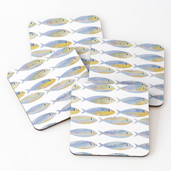 Item preview, watercolour fish pattern designed and sold by handmadehipsters.