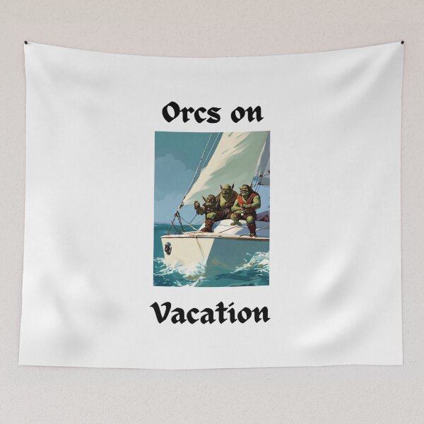 Item preview, Orcs on Vacation Sailing on a Yacht designed and sold by popsbh.
