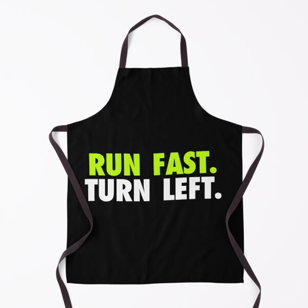 Item preview, Run Fast Turn Left - Track Runner Motivational Quote designed and sold by viunziameriza.