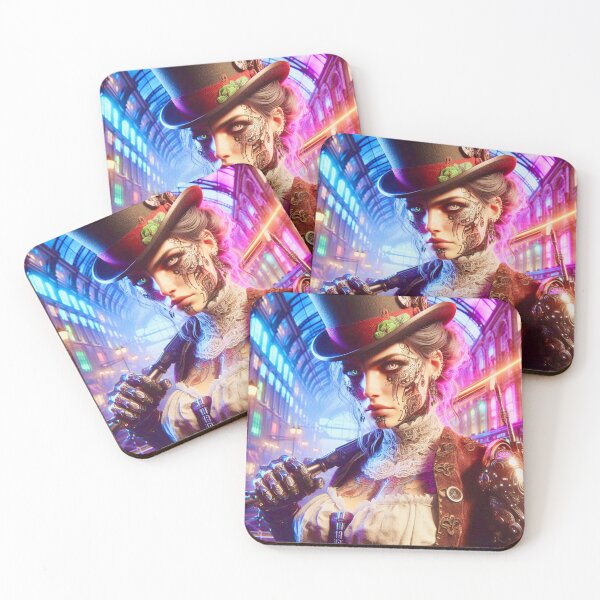 Item preview, Title: Neon Victorian Cyborg Queen - Ghost Archer Illusions designed and sold by Ghost Archer Illusions.