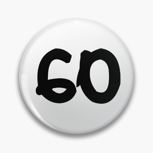 Item preview, 60, sixty, black, ninja designed and sold by Numbers-Art.