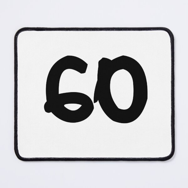 Item preview, 60, sixty, black, ninja designed and sold by Numbers-Art.
