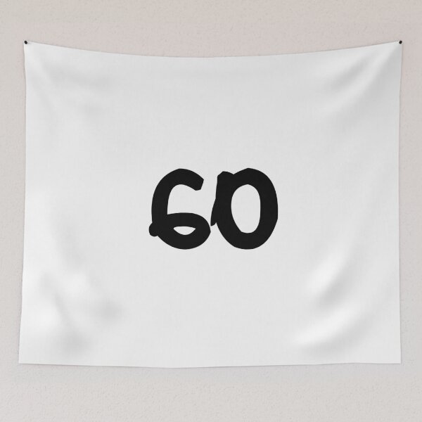 Item preview, 60, sixty, black, ninja designed and sold by Numbers-Art.