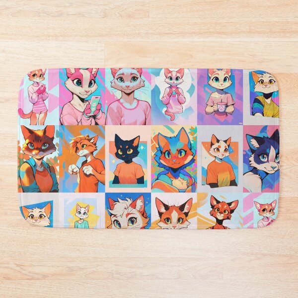 Item preview, RGB Furry Art Blanket/Collage designed and sold by Evelyns-Furries.