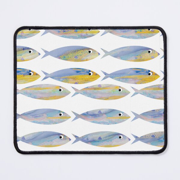 Item preview, watercolour fish pattern designed and sold by handmadehipsters.