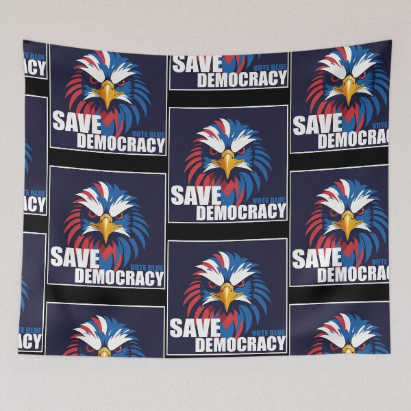 Item preview, Save Democracy Vote Blue designed and sold by Whisky1111.
