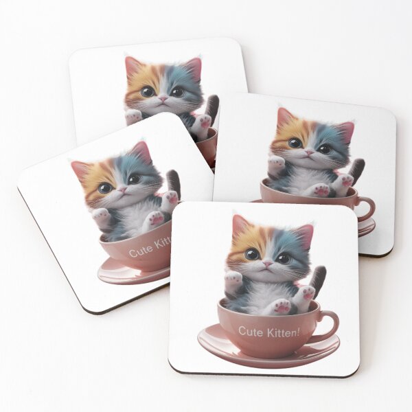 Item preview, Rainbow Cat Pattern designed and sold by Playful Strokes pom@pom.