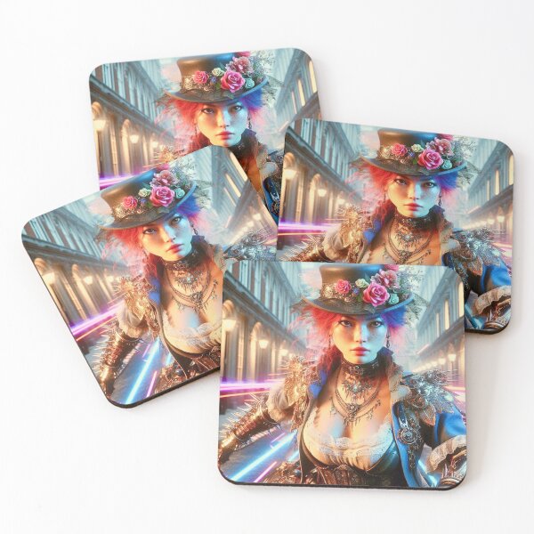 Item preview, New Neon Victorian Cyborg Queen - Ghost Archer Illusions designed and sold by Ghost Archer Illusions.