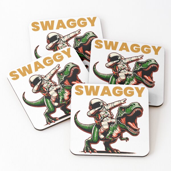 Item preview, Astronaut Dabbing on Dino - Swaggy Space Adventure designed and sold by CyberWindow.