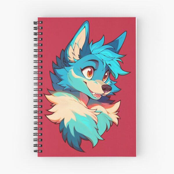 Item preview, Bold Aqua Furry en rojo designed and sold by Evelyns-Furries.
