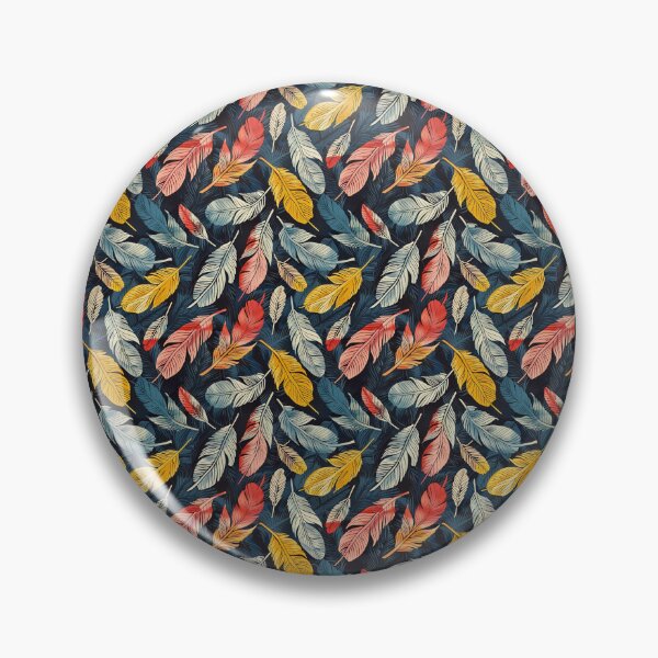 Item preview, Colorful Feathers inspired by William Morris designed and sold by Boddicca.
