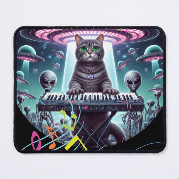 Item preview, Alien Synth Cat number 2 designed and sold by MarandSviet.