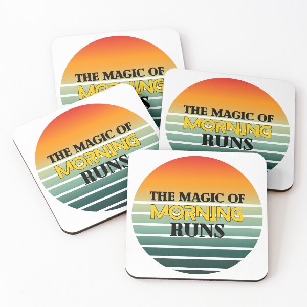Item preview, The Magic Of Morning Runs Running Inspiration designed and sold by ZCFitDesign.