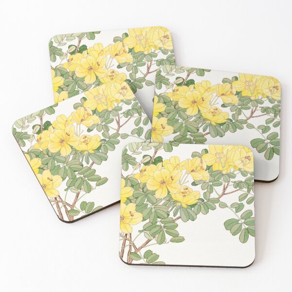 Item preview, Allamanda Flower Japanese Art Print - Exquisite Botanical Design designed and sold by InHerits.