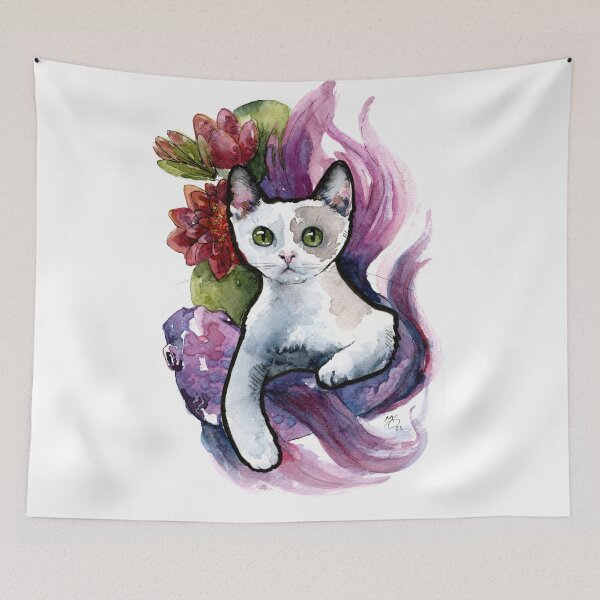Item preview, Pisces Cat designed and sold by Maythebluecat.
