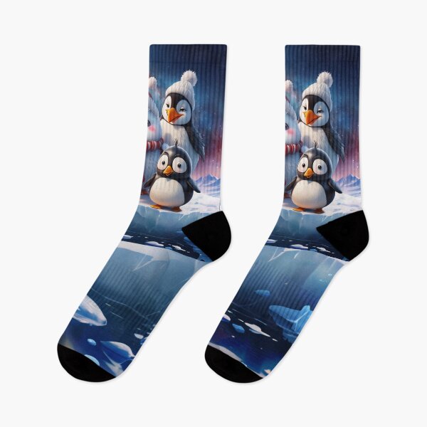Item preview, Cute cartoon style penguins friends. designed and sold by nicky2342.