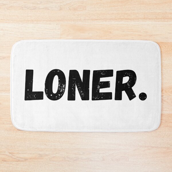Item preview, Loner Word Text - Black designed and sold by tumbleweedphoto.