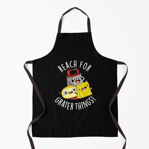 Item preview, Reach For Grater Things Funny Cheese Pun (Dark BG) designed and sold by punnybone.