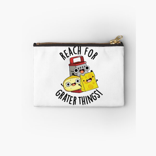 Item preview, Reach For Grater Things Funny Cheese Pun  designed and sold by punnybone.
