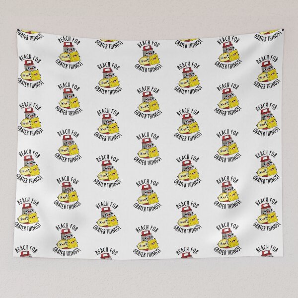 Item preview, Reach For Grater Things Funny Cheese Pun  designed and sold by punnybone.