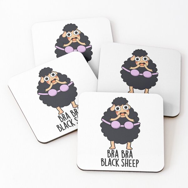 Item preview, Bra-bra Black Sheep Funny Animal Pun  designed and sold by punnybone.