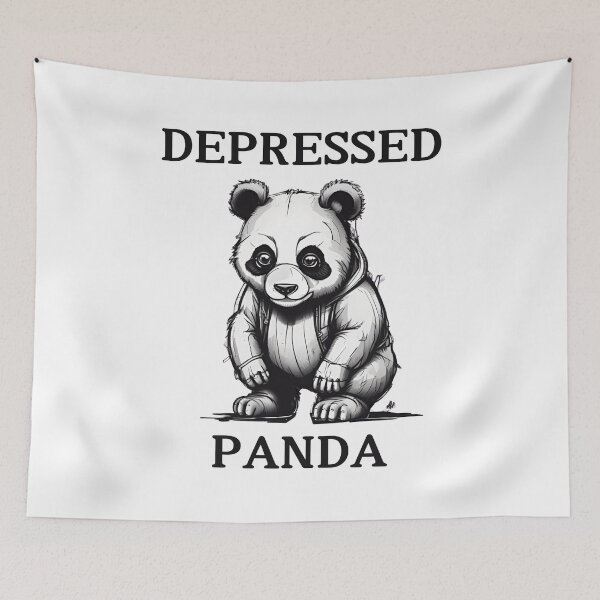 Item preview, Depressed Panda designed and sold by pUNKnown.