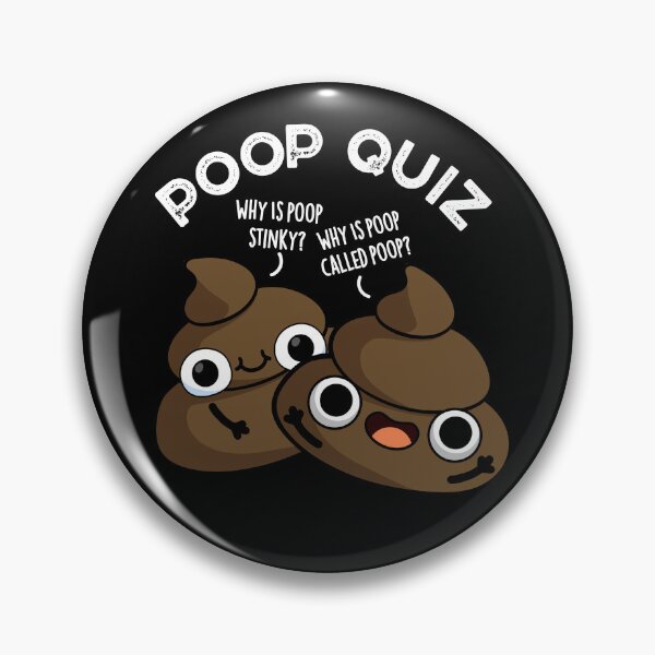 Item preview, Poop Quiz Funny Poo Pun (Dark BG) designed and sold by punnybone.