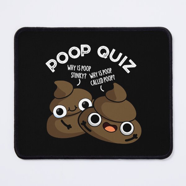 Item preview, Poop Quiz Funny Poo Pun (Dark BG) designed and sold by punnybone.
