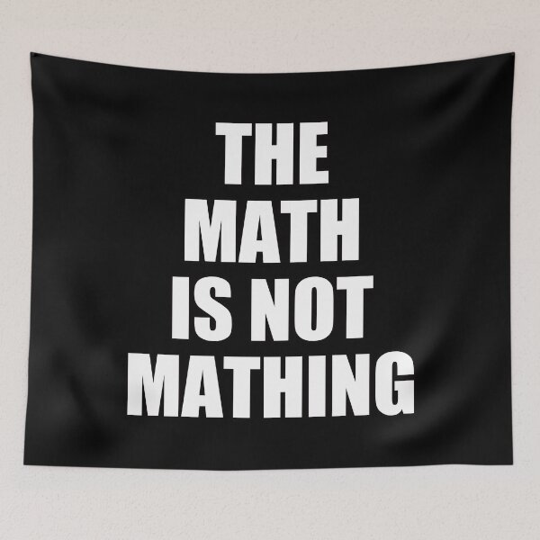 Aperçu de l'œuvre Les mathématiques ne sont pas des mathématiques créée et vendue par EunsooLee.
