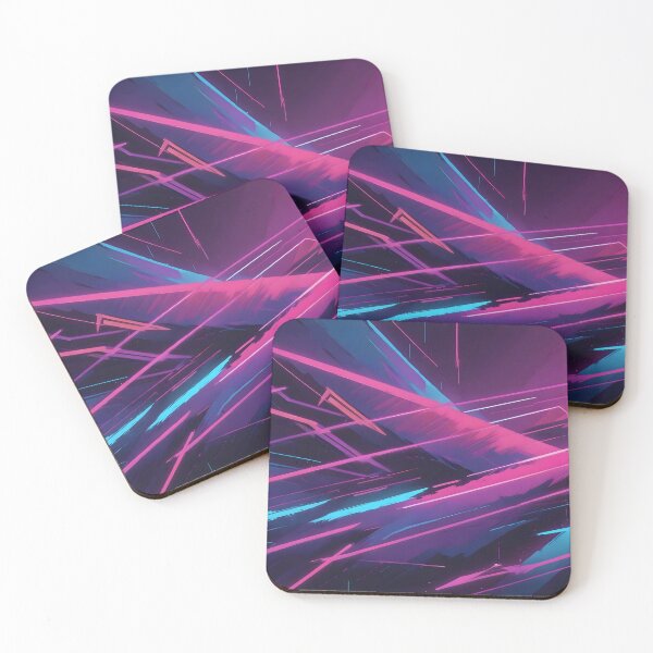Item preview, Retro Synthwave Abstract Art designed and sold by papi1998.