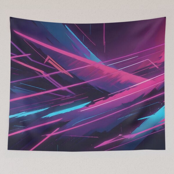 Item preview, Retro Synthwave Abstract Art designed and sold by papi1998.