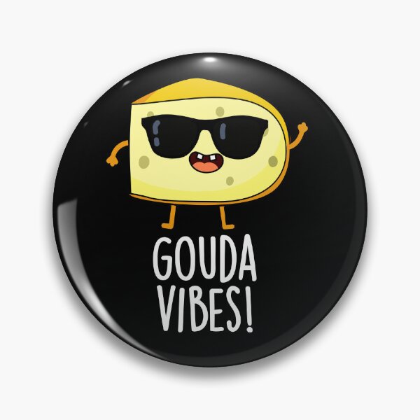 Artikelvorschau, Lustiges Käse-Wortspiel mit Gouda Vibes (Dark BG) entworfen und verkauft von punnybone.